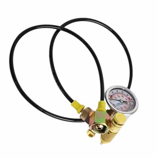 ガンヘッド窒素圧力計インフレータブル装置油圧ブレーカー窒素テーブル掘削機アクセサリー